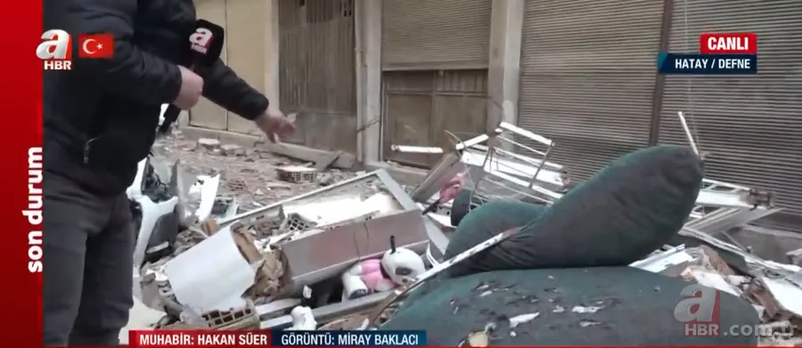 Korku filmini aratmayan görüntüler! Hatay Defne’de sokaklar enkaz yığını | A Haber görüntüledi 11