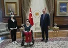 Başkan Erdoğan Milli Voleybolcu Meltem Çetini kabul etti! Dramı Türkiyeyi ağlatmıştı