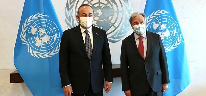 Bakan Mevlüt Çavuşoğlu, ABD’de BM Genel Sekreteri Guterres ile görüştü