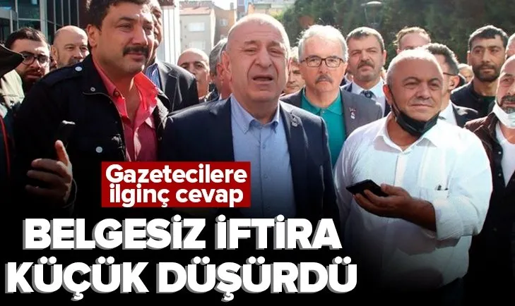 Ümit Özdağ’dan gazeteciye ilginç cevap! Belgesiz provokasyon küçük duruma düşürdü