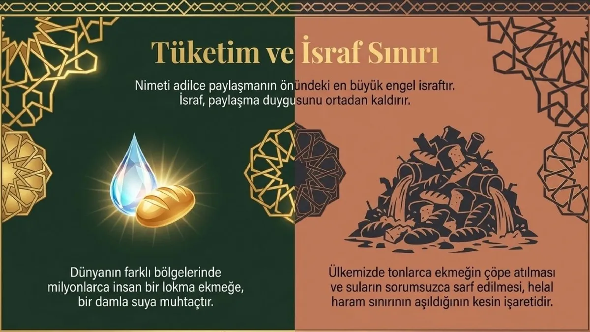 31-temmuz-cuma-hutbesi-konusu-helal-haram-duyarliligi-1785420618829.jpg Hutbede, milyonlarca insan temel ihtiyaçlara ulaşamazken ekmek ve suyun sorumsuzca israf edilmesinin helal-haram sınırının aşılması anlamına geldiği ifade edildi.
