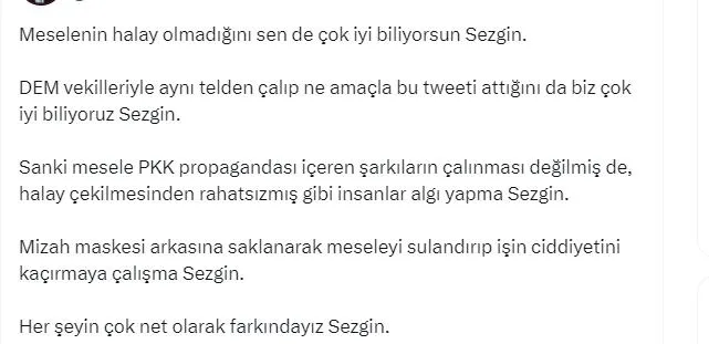 CHP’li Sezgin Tanrıkulu terör halayına arka çıktı: Halaydan vazgeçmeyeceğiz | Tepkiler çığ gibi: Her şeyin farkındayız