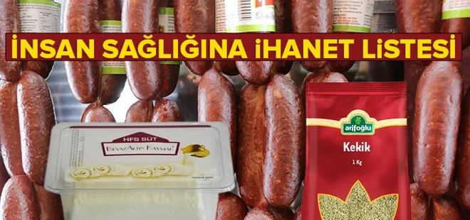İnsan sağlığına ihanet listesi! Taklit ve tağşiş listesi güncellendi