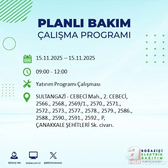 İSTANBUL’UN O İLÇELERİ! 8 saatlik kesintiye hazır olun: Elektrikler ne zaman gelecek, hangi ilçelerde kesinti olacak? 12