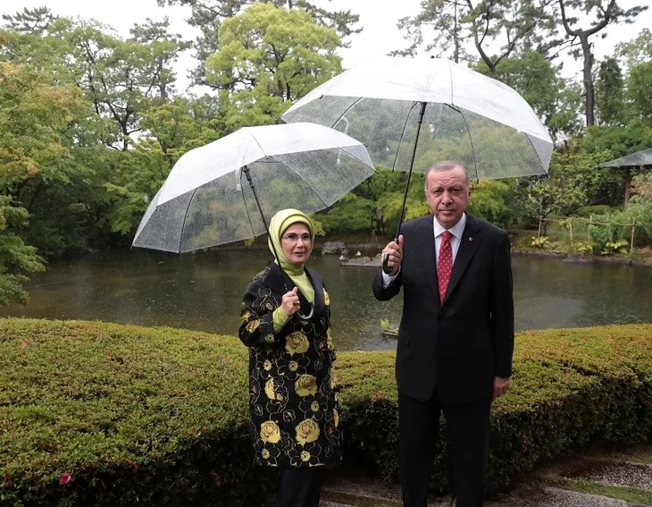 Başkan Erdoğan Japonya'da çay seremonisine katıldı