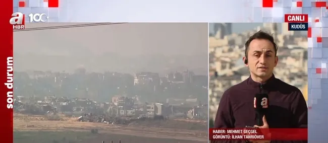 İsrail polisinden Cuma namazına biber gazlı müdahale! A Haber ekibi atılan gazdan etkilendi