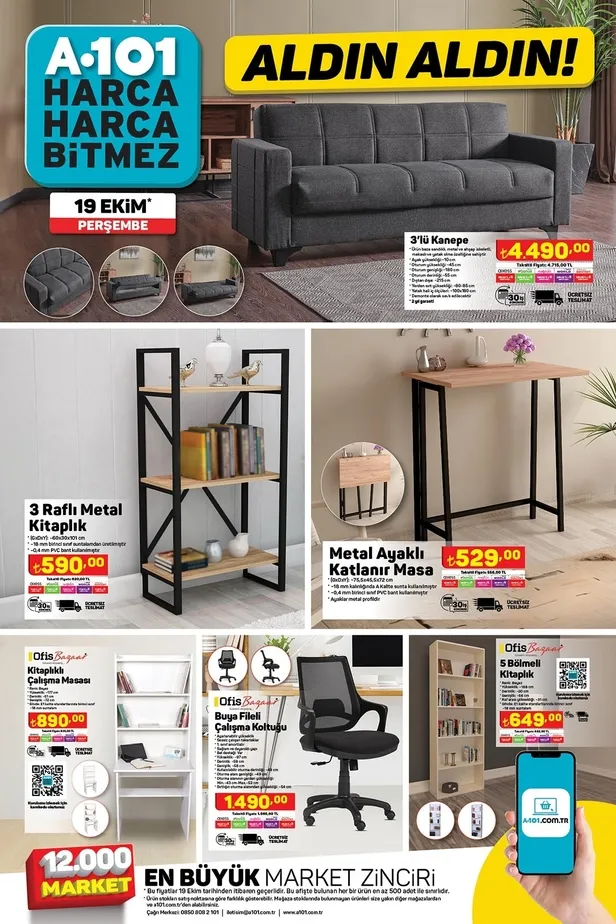 20 Ekim A101 aktüel ürünler kataloğu yayınladı! A101’de sıvı yağı 179 TL’ye, fön makinesi 349 TL’ye, sürahi 34,90 TL’ye, kitaplık 590 TL’ye satışa sunuluyor. - 7
