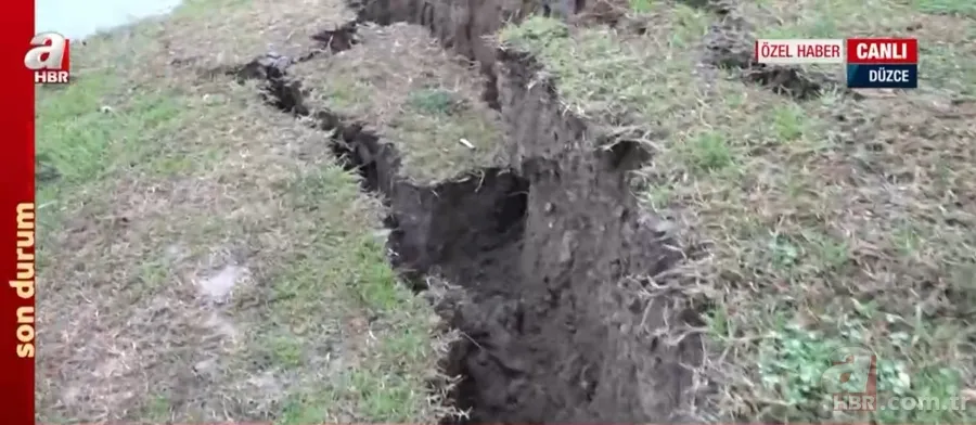 Düzce’de 5,9 büyüklüğündeki depremin izleri ortaya çıktı! İşte 5,9’luk depremin fay kırığı 16