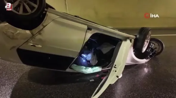 Sağanak yağış kazayı beraberinde getirdi