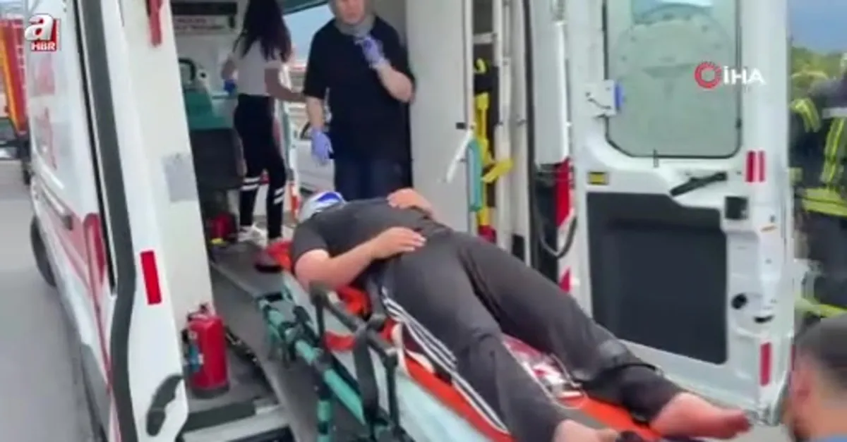 Tır ile kamyon çarpıştı 1 yaralı