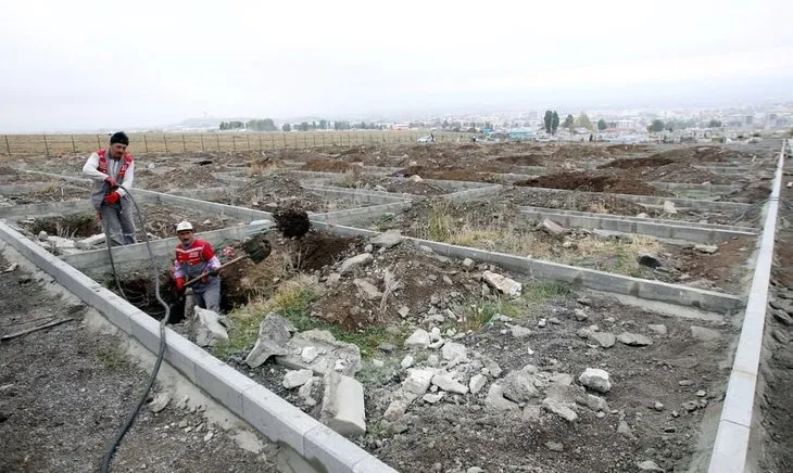 Erzurum’da bin kişilik mezar yeri açtılar