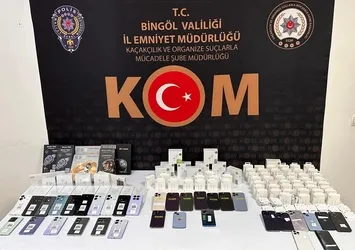 Bingöl’de 34 adet telefon ele geçirildi