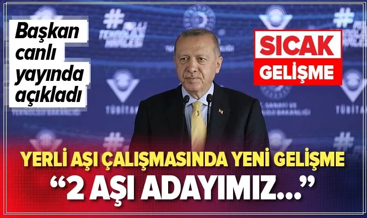 Başkan Erdoğan'dan Kovid-19 aşısı için flaş açıklama
