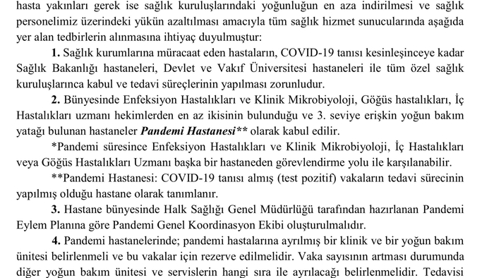 Son dakika: Özel ve Vakıf hastaneleri salgın pandemi hastanesi ilan edildi