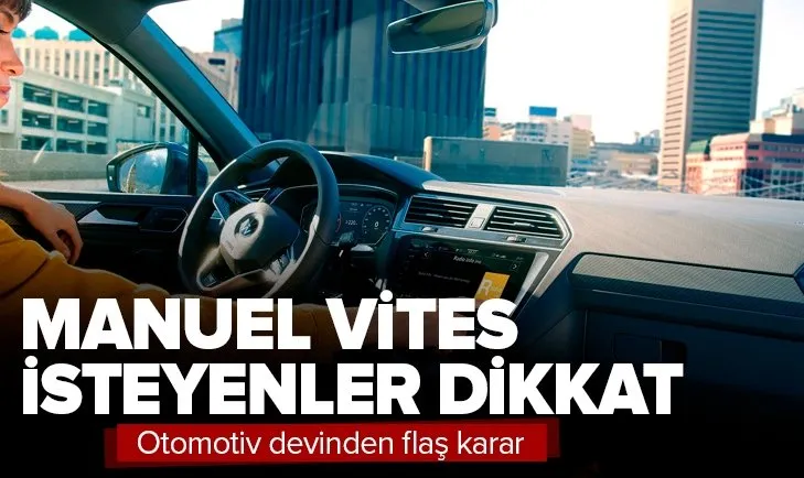 Volkswagen’den manuel vites kararı! Manuel vites kalkıyor mu?