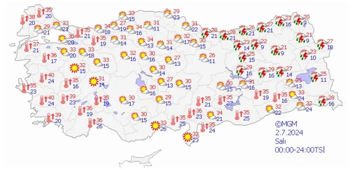 Meteorolojiden gün gün yeni tahmin! İstanbul'a kuvvetli yağış geliyor... | 1-5 Temmuz 2024 hava durumu - 12