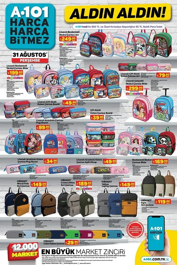 A101 31 Ağustos aktüel ürünler kataloğunda neler var? 3.999 TL’ye akıllı telefon ve tüm kırtasiye malzemeleri A101’de