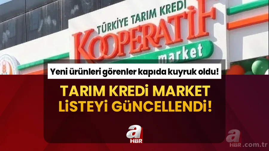 Yeni ürünleri görenler kapıda kuyruk oldu! Tarım Kredi Market listeyi güncellendi! 30'lu yumurta 68.50, Tereyağı 89.90, 40'lı tuvalet kağıdı 168.90 TL... 1