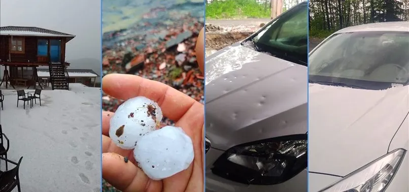 Ordu'da dolu yağışı: 10 kişi yaralandı