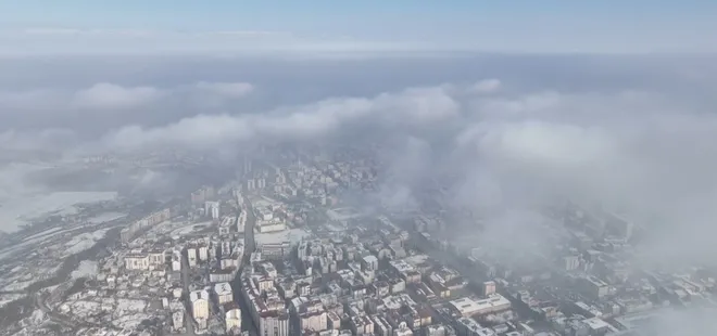 Muş Ovası sis altında