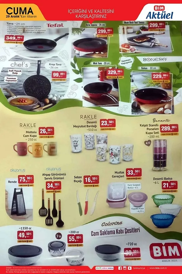 29 Aralık BİM aktüel ürünler kataloğu: 4K Smart Nanocell Tv, Buharlı Ütü, Yüzey Temizleyizi Mop, Airfryer uygun fiyata satışta