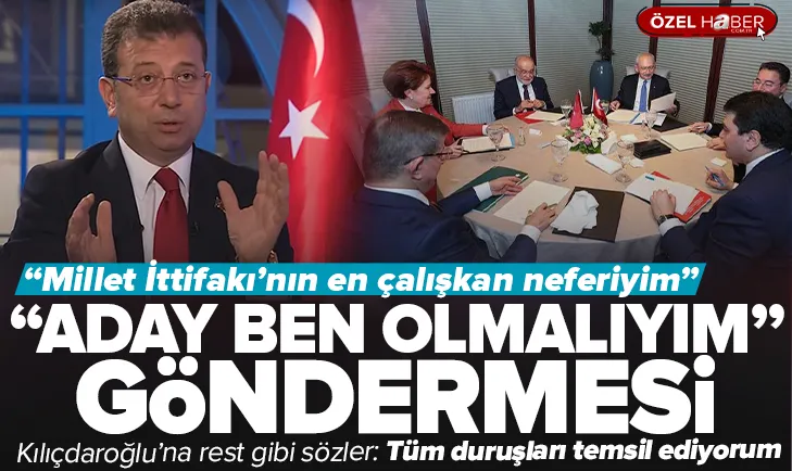 İmamoğlu: İttifakın en çalışkan neferiyim