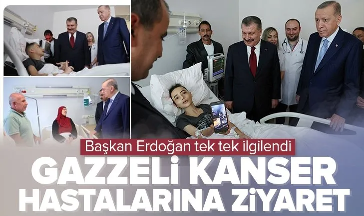Başkan Erdoğan’dan Gazzeli hastalara ziyaret