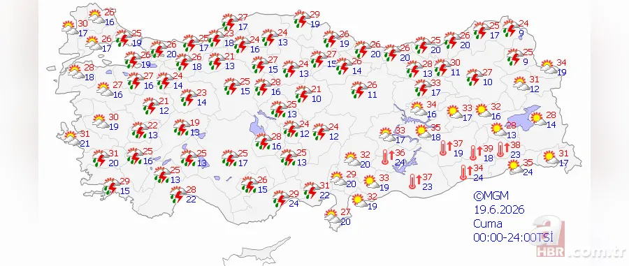 15 il için alarm! Meteoroloji'den sel ve hortum uyarısı: Saat verildi 7