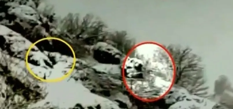 Öldürülen beyaz kamuflajlı PKK'lılar kameraya böyle yansıdı! Görüntülere A Haber ulaştı