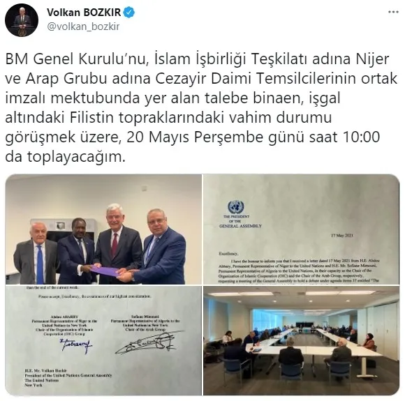 Son dakika: BM Genel Kurulu Filistin için toplanıyor! Tarih belli oldu