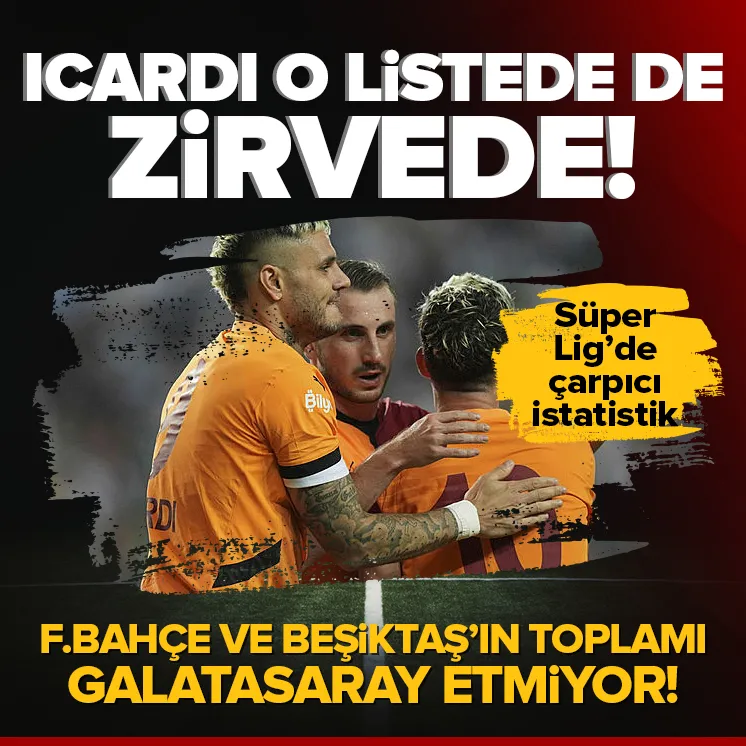 Galatasaray Fenerbahçe ve Beşiktaşa fark attı