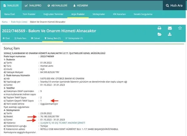 CHP’li İBB Başkanı Ekrem İmamoğlu’ndan yandaşa ihale vatandaşa çile! İETT’nin zararı 7 milyar 185 milyona çıktı