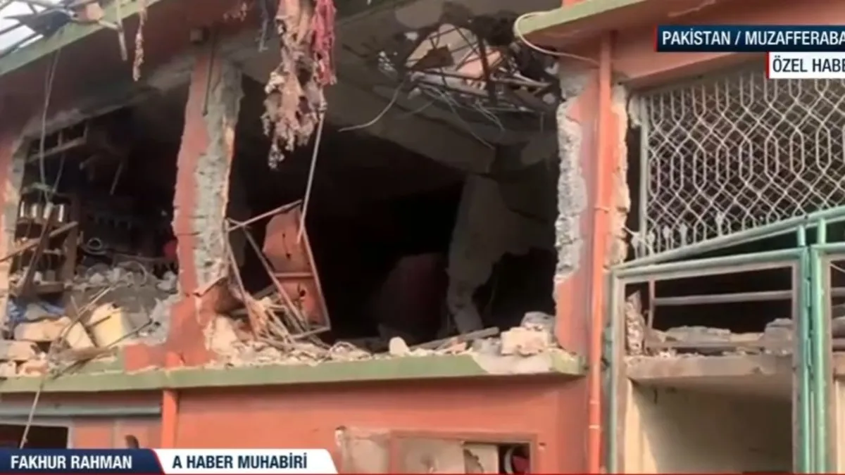 Hindistan'ın 'terör kampı' dediği Bilal Camii kullanılamaz halde! Saldırı sonrası ilk görüntüler A Haber'de