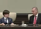 Erdoğan Külliyede çocukları ağırladı