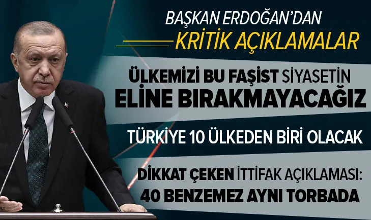 Başkan Erdoğan: Türkiye 10 ülkeden biri olacak