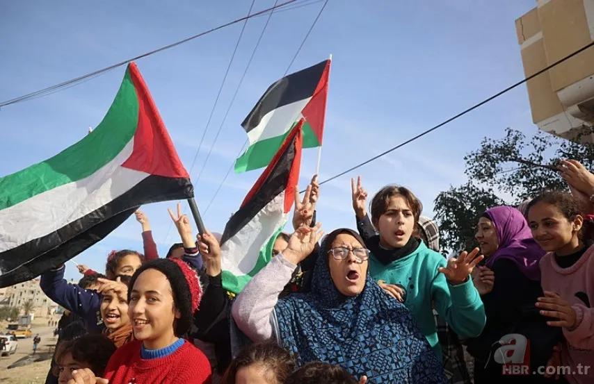 Zafer direnenlerin oldu! Gazze'de ateşkes böyle kutlandı 1