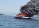 Kınalıada açıklarında tekne yangını!