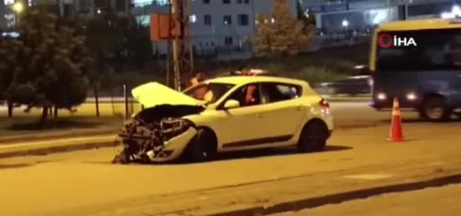 Ankara'da otomobil ile dolmuş çarpıştı