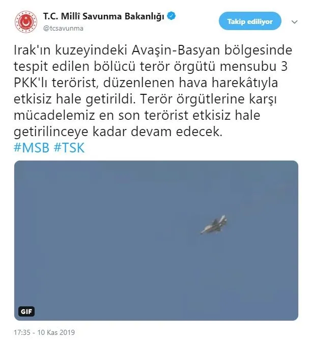 Irak'ın kuzeyine hava harekatı: 3 terörist öldürüldü - 1