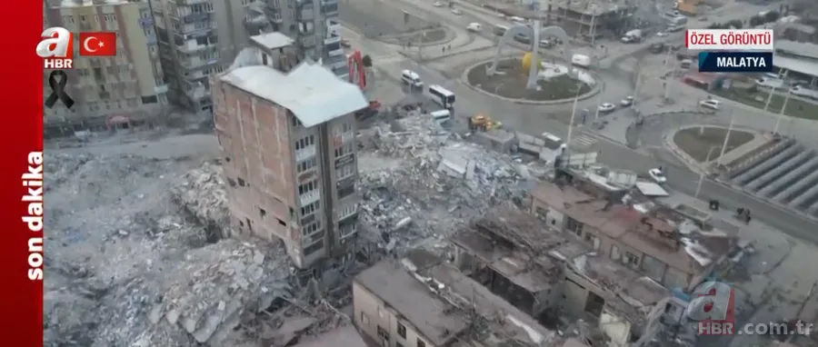 Görüntüler Malatya'dan... A Haber drone kamerası ile kayda alındı! İşte BÜYÜK YIKIM 8