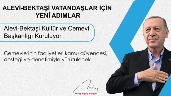 Son dakika: Alevilerle ilgili atılacak adımlar neler? Başkan Erdoğan detaylarını anlattı: Kültür ve Cemevi Başkanlığı kuruluyor