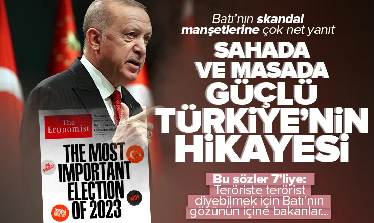 Erdoğandan Batının skandal manşetlerine tepki