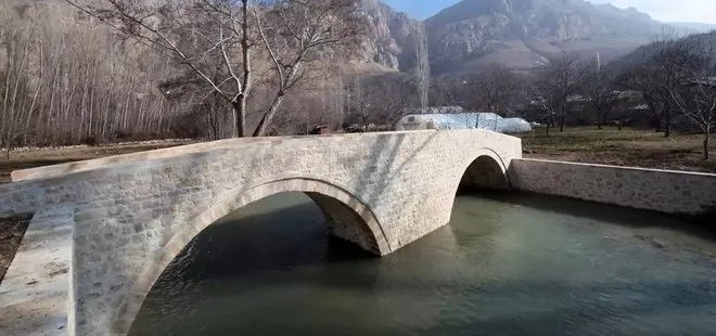 Malatya'da tarihi taş köprünün restorasyonu tamamlandı