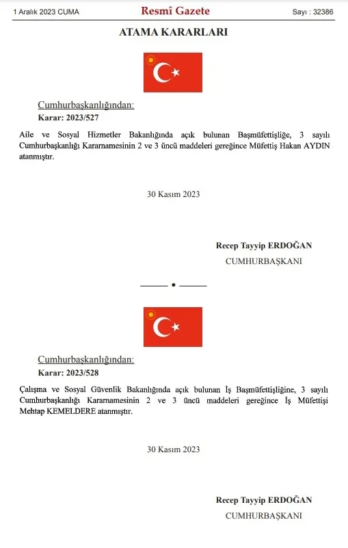 atama-kararlari-resmi-gazetede-yayimlandi-1701383767661.jpg Atama kararları Resmi Gazete'de yayımlandı - 2