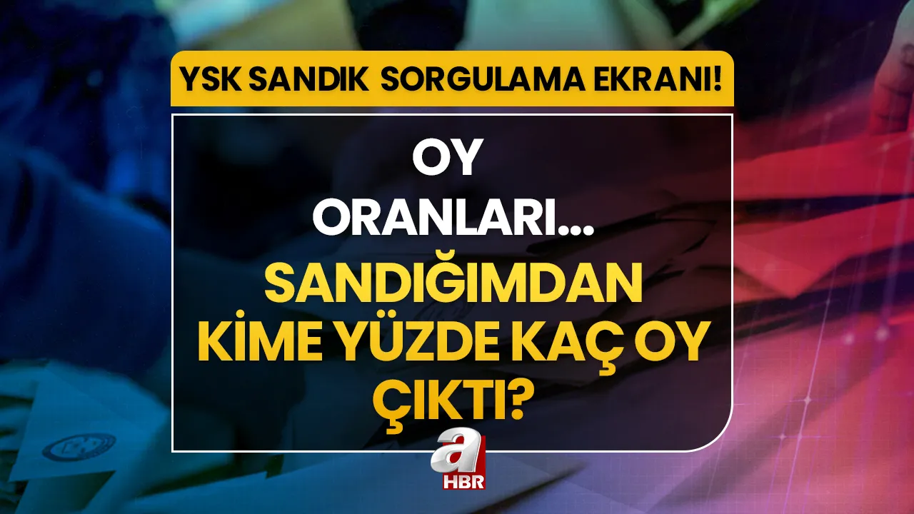 Oy kullandığım sandıktan hangi adaya kaç oy çıktı? 28 Mayıs Pazar sandığımdan kime yüzde kaç oy çıktı? YSK sandık sorgulama ekranı!