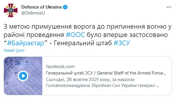 Ukrayna Türk SİHA’larını ilk kez kullandı! Donbas’ta ayrılıkçılar vuruldu