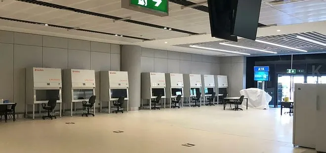İstanbul Havalimanı’nda bir ilk! Koronavirüs test merkezi açıldı
