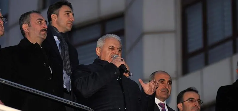 Başbakan Yıldırım Kilis'te halka hitap etti