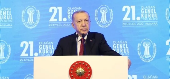 Son dakika: Başkan Erdoğan’dan Türkiye Esnaf ve Sanatkarları Konfederasyonu’nda önemli açıklamalar