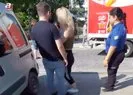 Alkollü kadın sürücü peş peşe kaza yaptı